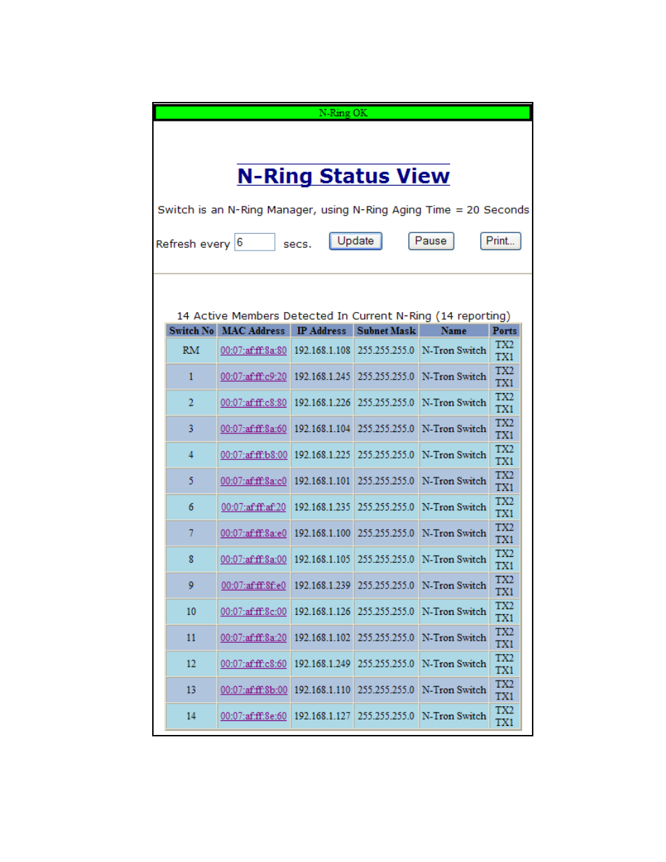B&B Electronics 714FX6-SC_ST - Manual User Manual | Page 86 / 154