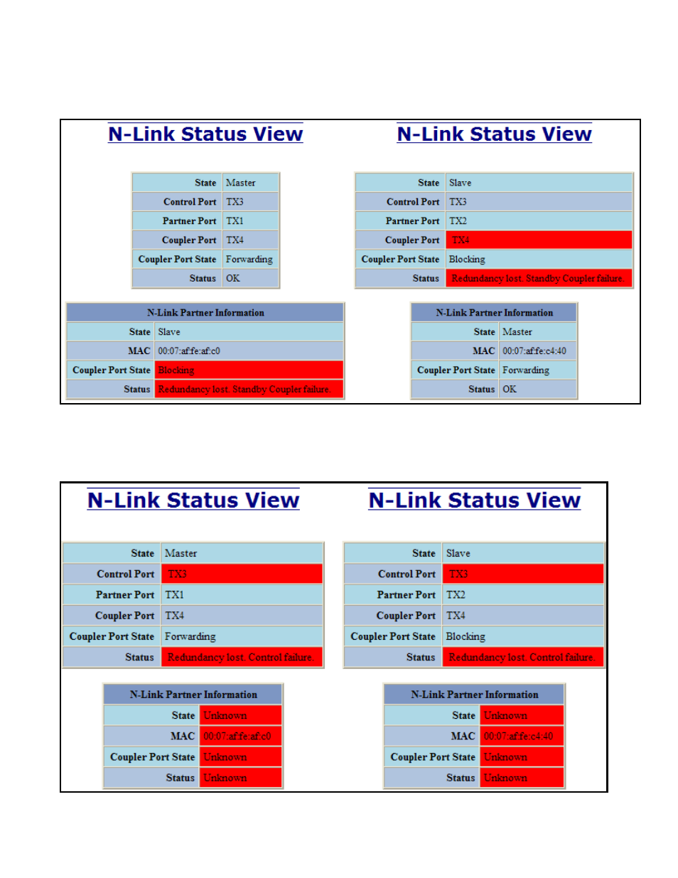 N-link – status, continued | B&B Electronics 714FX6-SC_ST - Manual User Manual | Page 96 / 154