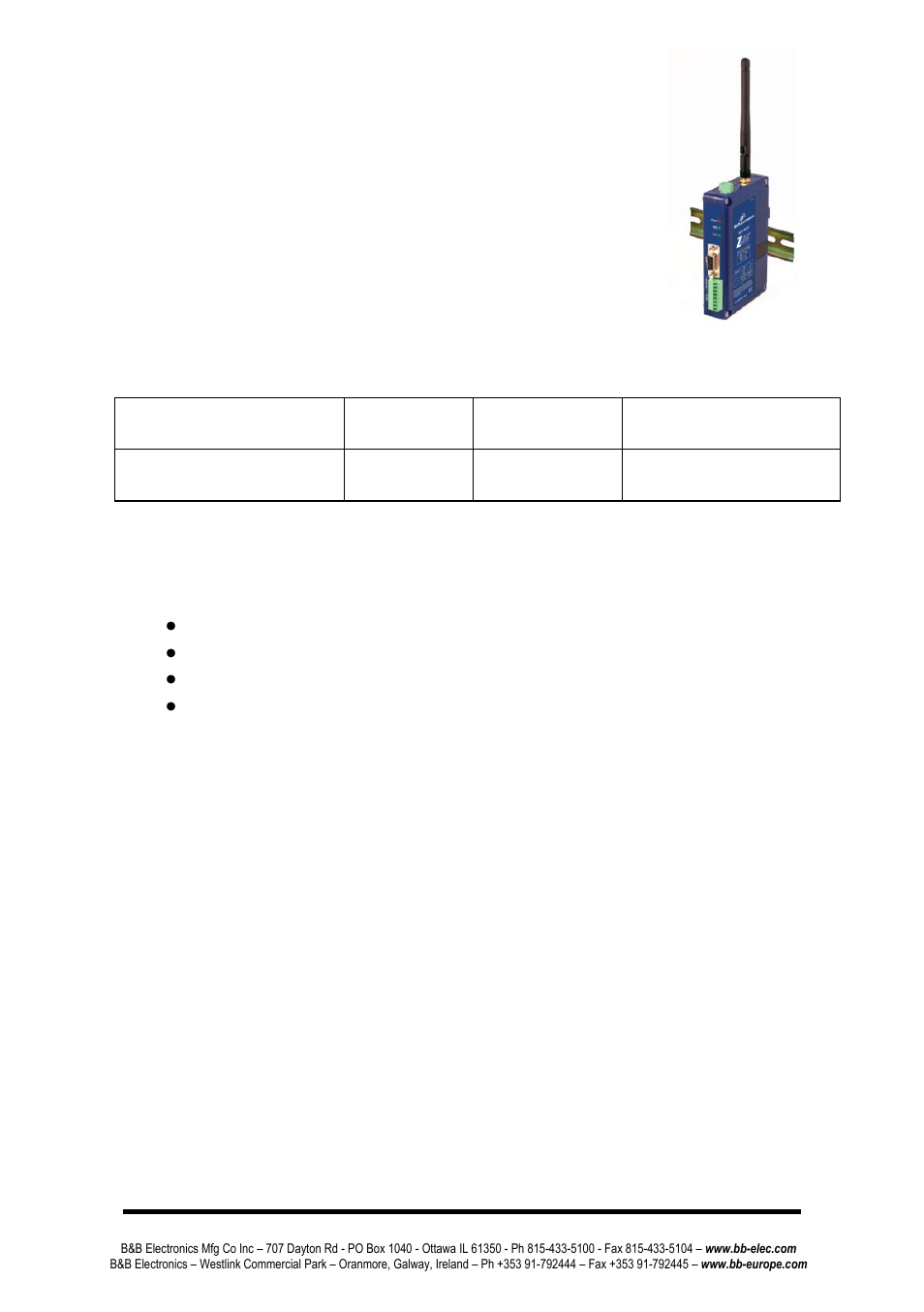 Introduction, Ackage, Ontents | Package contents | B&B Electronics ZP9D-115RM-LR - Manual User Manual | Page 4 / 54