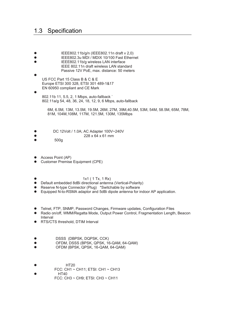 3 specification | B&B Electronics EKI-6311GN-EU - Manual User Manual | Page 10 / 56