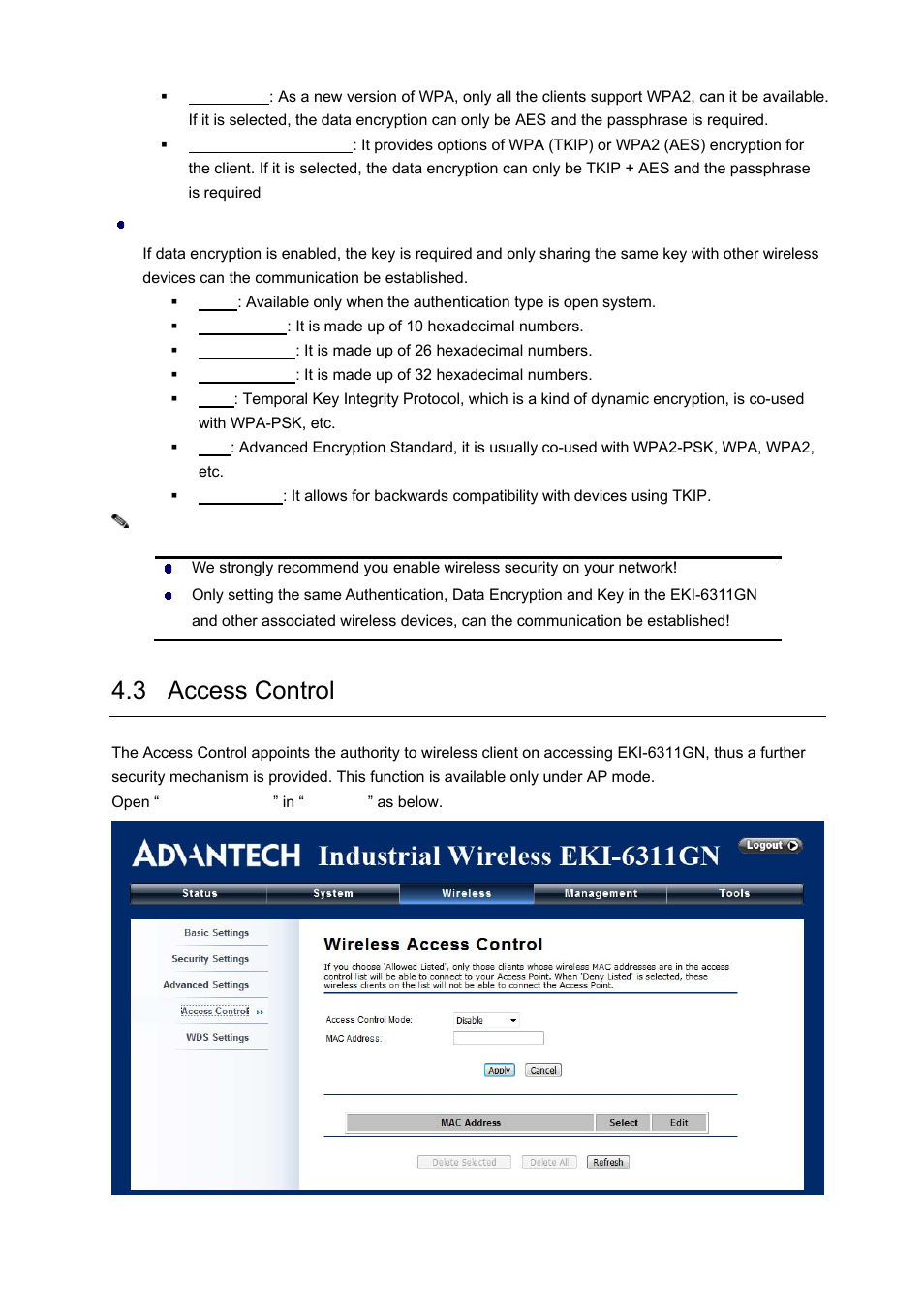 3 access control | B&B Electronics EKI-6311GN-EU - Manual User Manual | Page 38 / 56