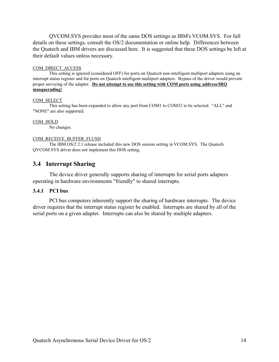 4 interrupt sharing | B&B Electronics ESCLP-100 - Manual User Manual | Page 17 / 23