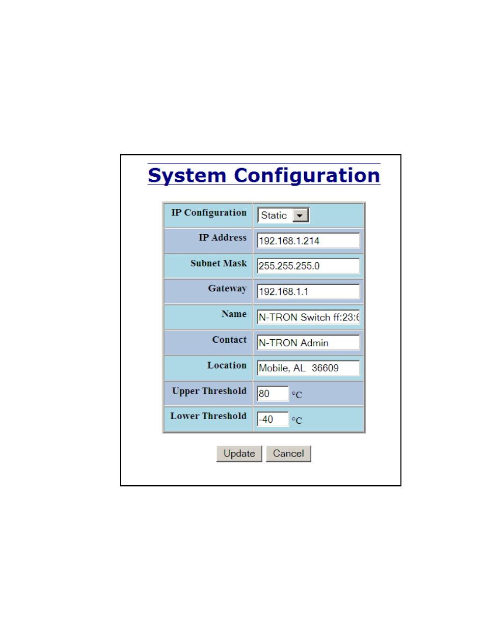 Administration – system, continued | B&B Electronics 712FX4-SC_ST - Manual User Manual | Page 28 / 154