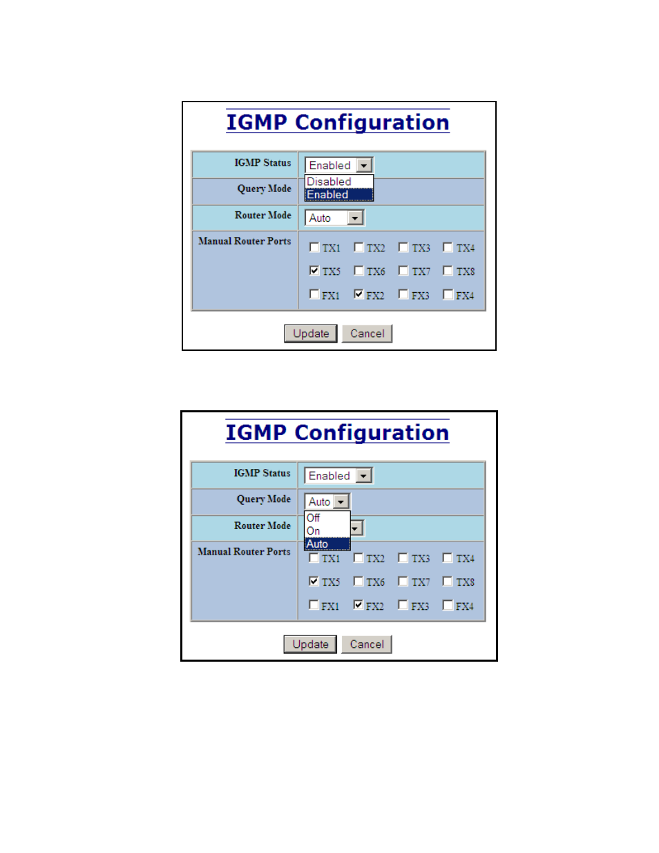 Igmp – configuration, continued | B&B Electronics 712FX4-SC_ST - Manual User Manual | Page 72 / 154