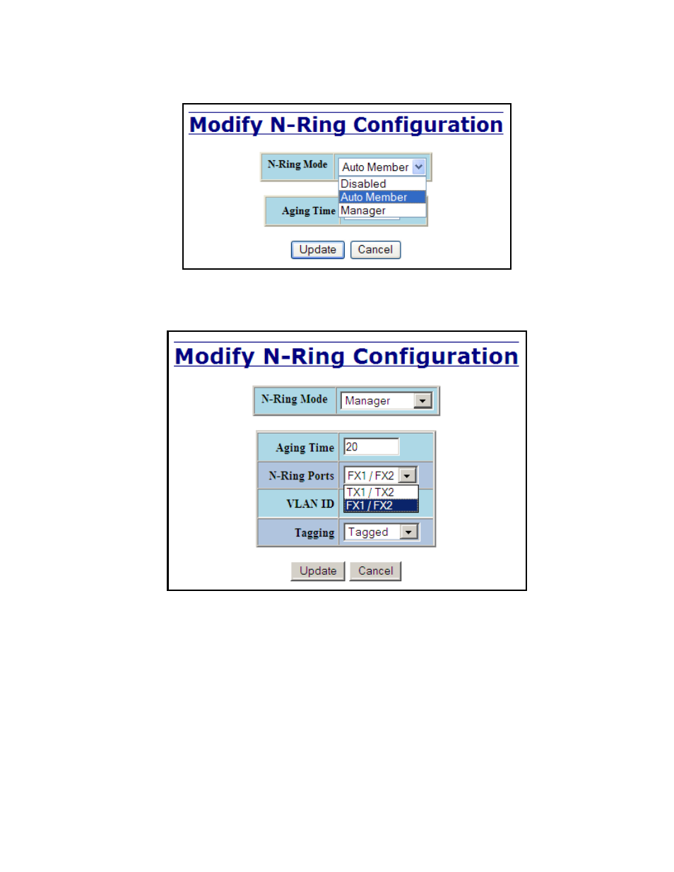 N-ring – configuration, continued | B&B Electronics 712FX4-SC_ST - Manual User Manual | Page 81 / 154