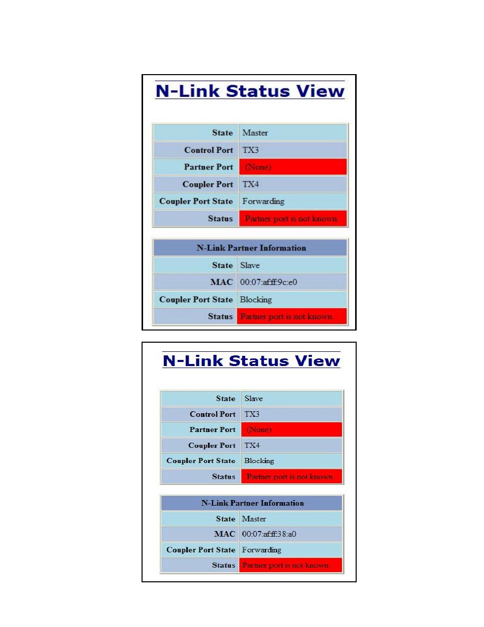 N-link – status, continued | B&B Electronics 712FX4-SC_ST - Manual User Manual | Page 97 / 154