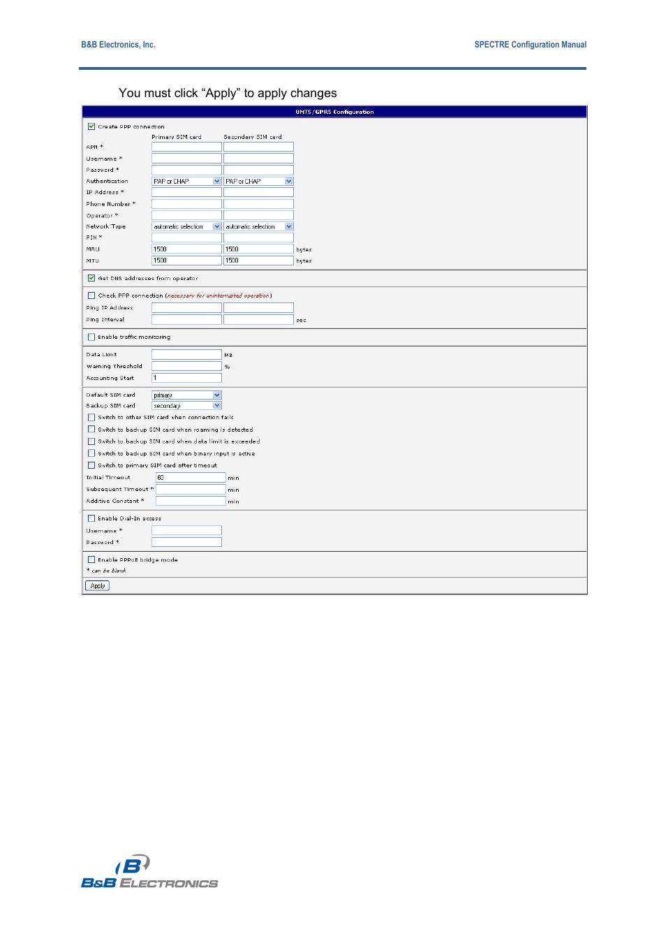 B&B Electronics RT3G-300_310_320_330_340-W - Configuration Manual User Manual | Page 29 / 79