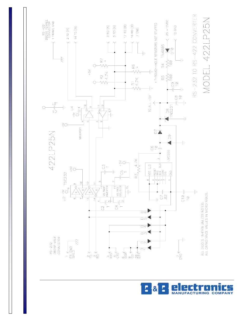 Product information b&b electronics | B&B Electronics 422LP25N - Datasheet User Manual | Page 2 / 2