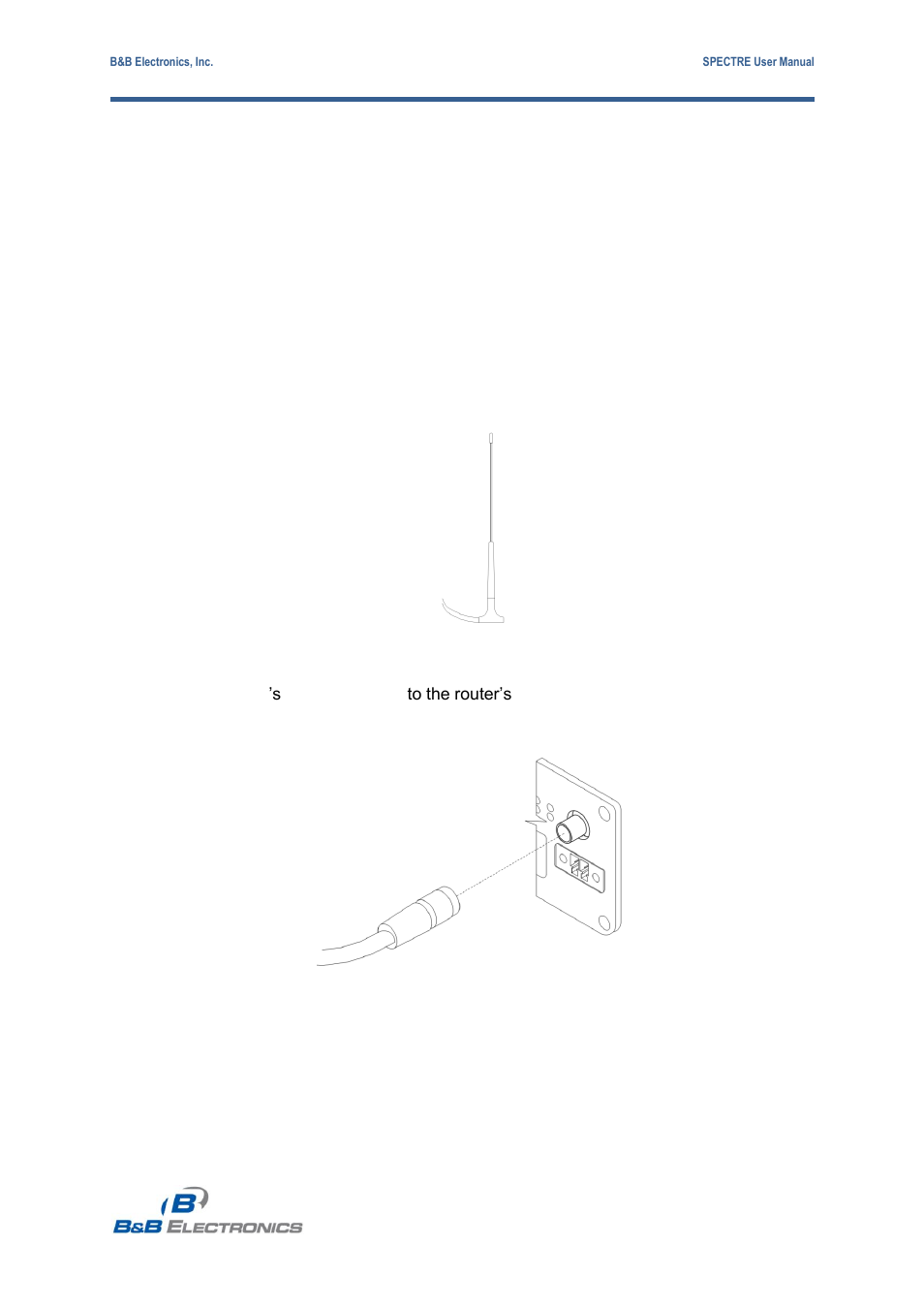 Antenna connector, 4 antenna connector | B&B Electronics RT3G-300_310_320_330_340-W - User Manual User Manual | Page 19 / 49