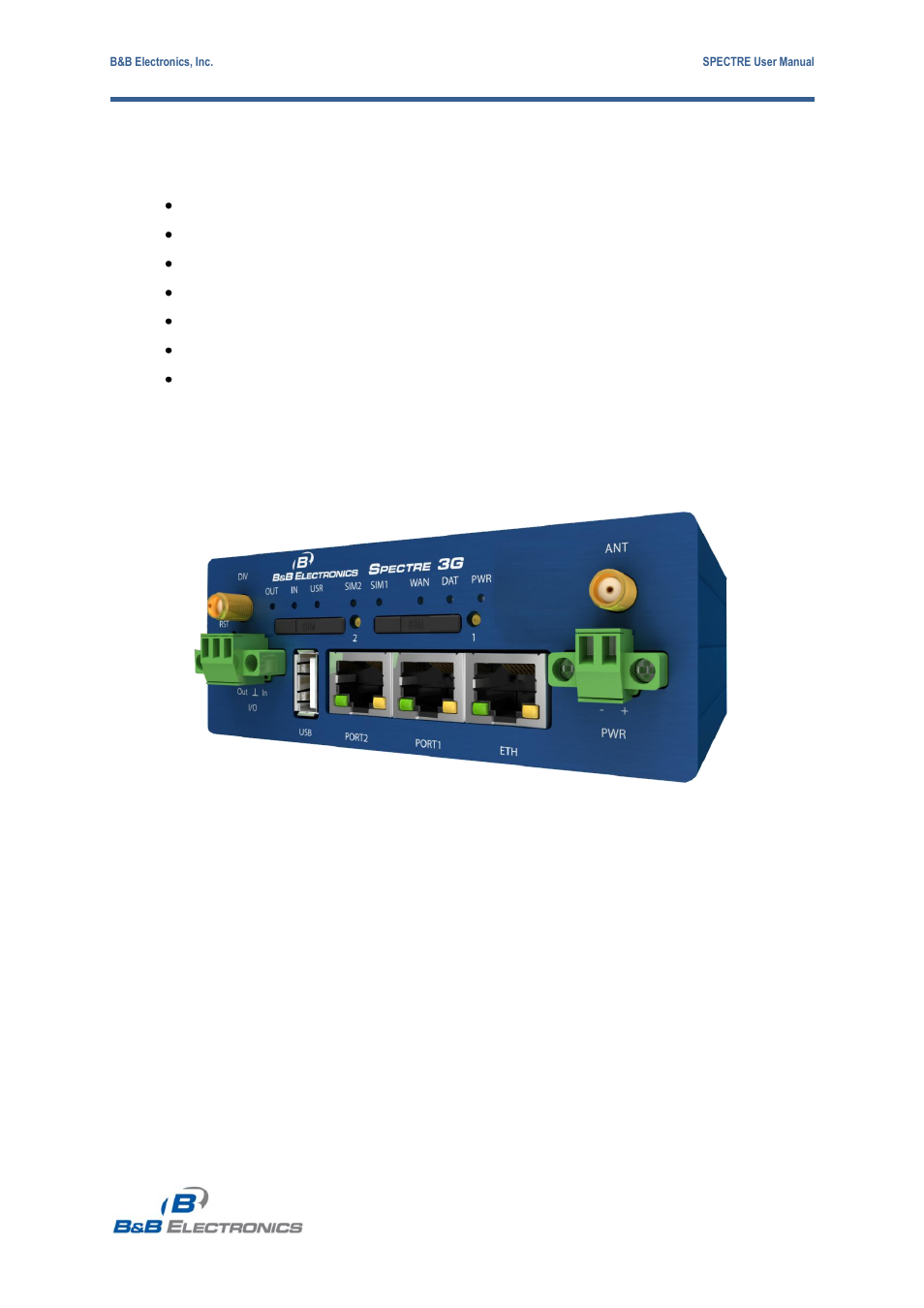 Package contents, 3 package contents | B&B Electronics RT3G-300_310_320_330_340-W - User Manual User Manual | Page 9 / 49