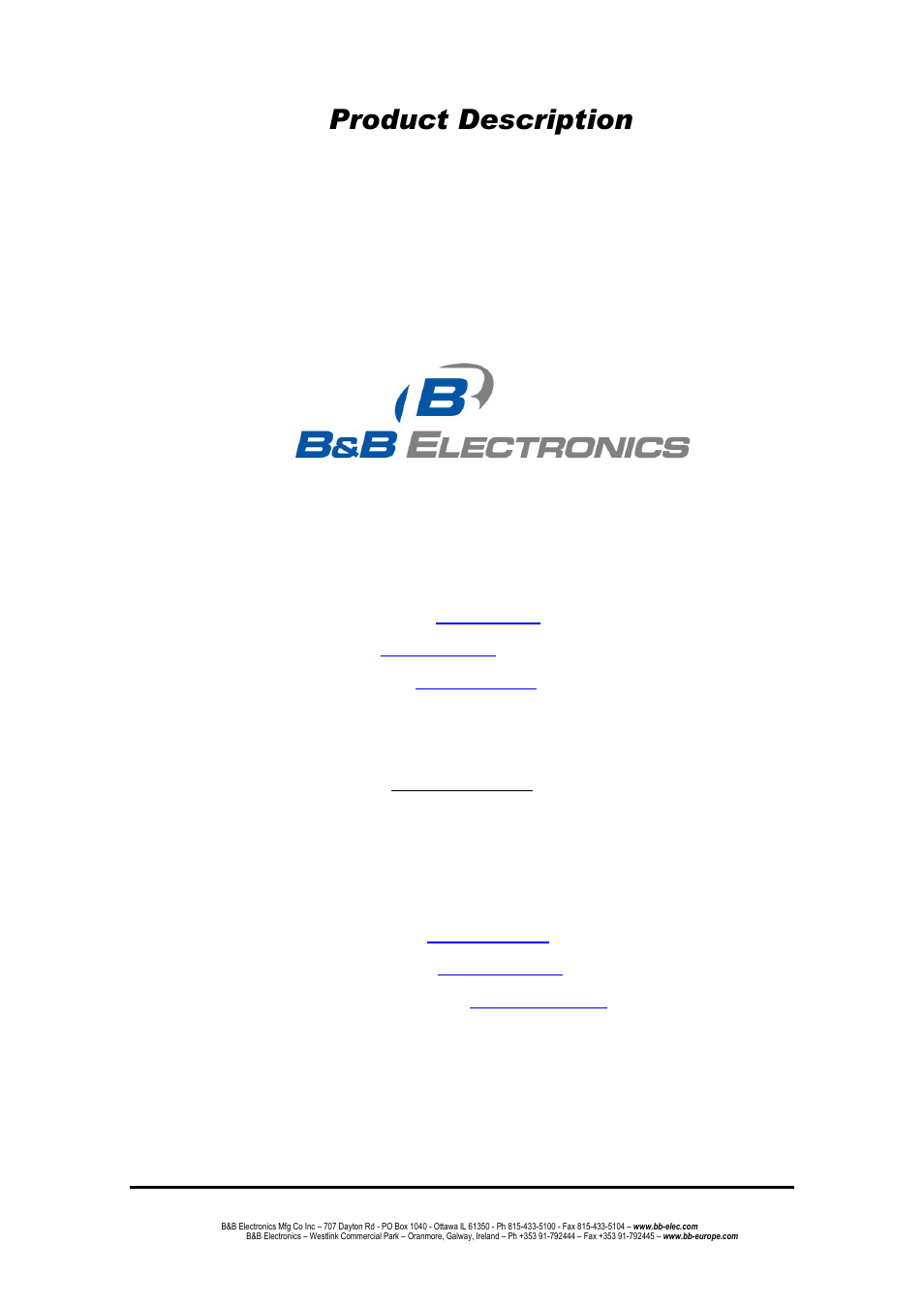 B&B Electronics EIR618-2SFP-T - Manual User Manual | 121 pages