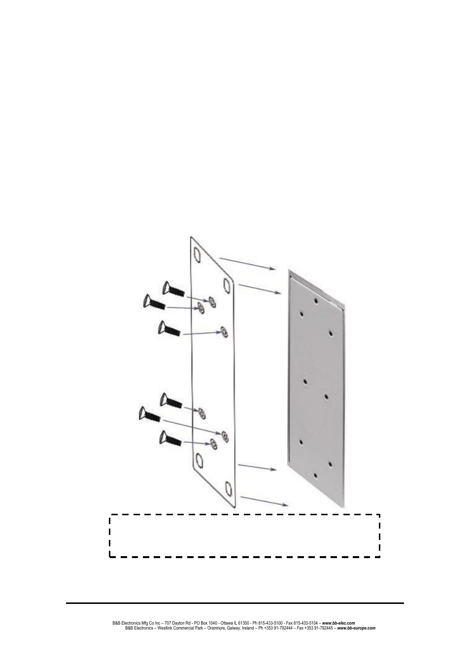 Wall mount plate mounting | B&B Electronics EIR618-2SFP-T - Manual User Manual | Page 27 / 121