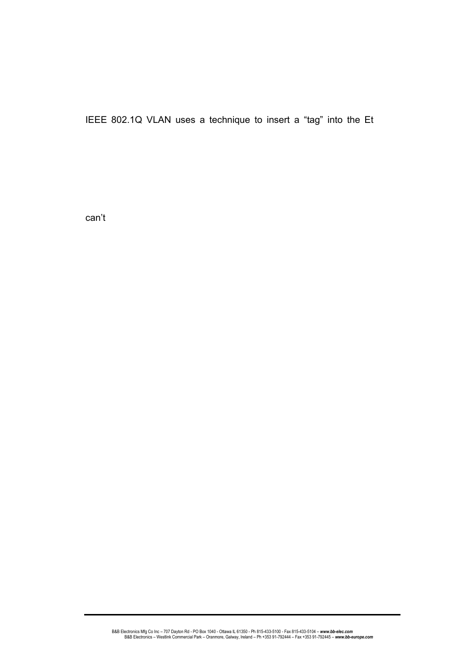 1q vlan | B&B Electronics EIR618-2SFP-T - Manual User Manual | Page 90 / 121