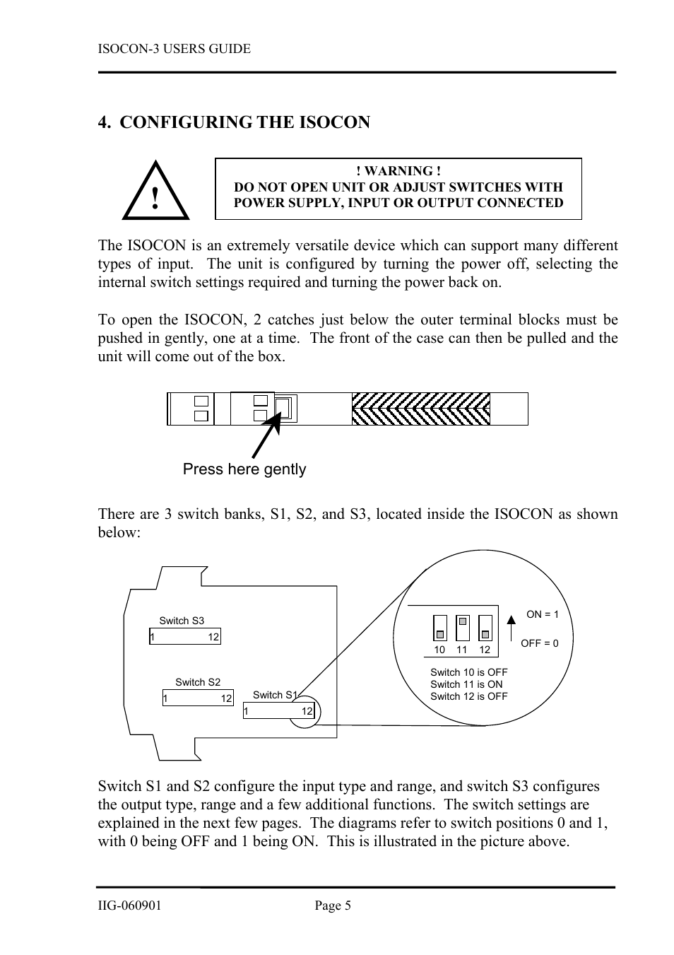 Configuring the isocon | B&B Electronics ISOCON-3 - Manual User Manual | Page 5 / 16