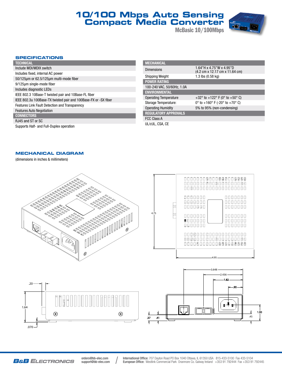 B&B Electronics 855-10260--74 - Datasheet User Manual | Page 2 / 2
