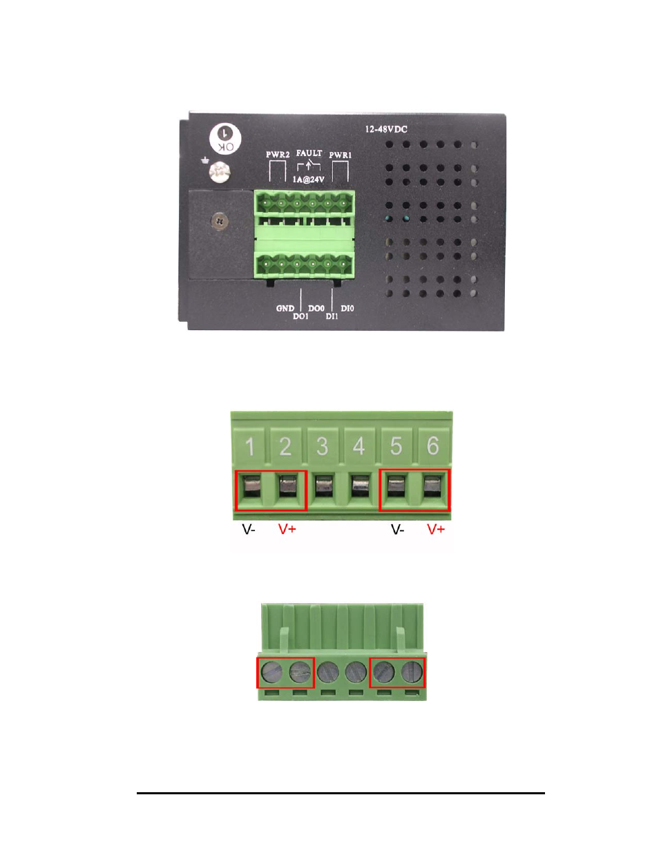 Top view, Wiring the power inputs | B&B Electronics EIR610-3SFP-T - Manual User Manual | Page 14 / 107
