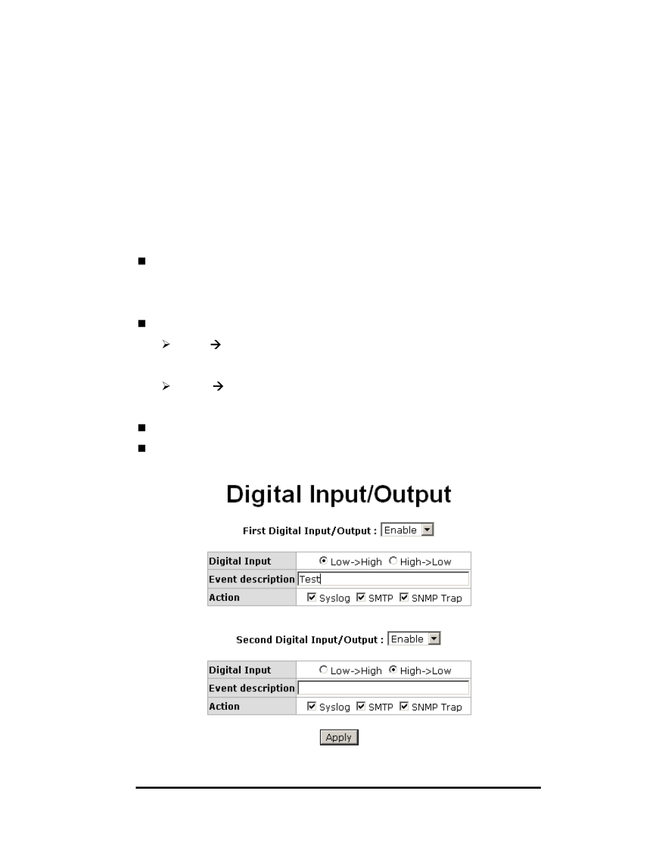 Digital input/output | B&B Electronics EIR610-3SFP-T - Manual User Manual | Page 70 / 107