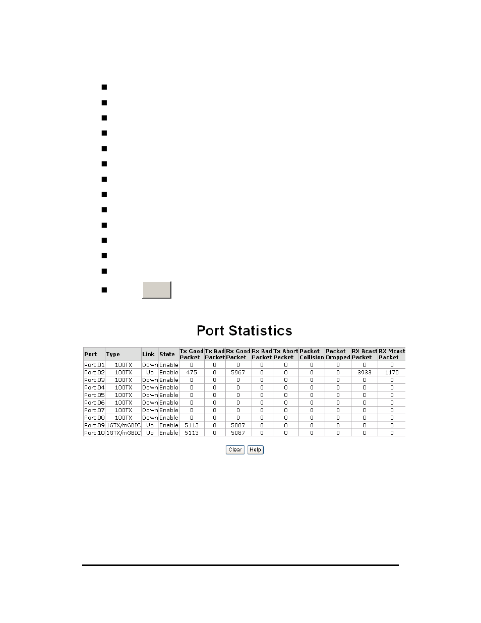 Port statistics | B&B Electronics EIR610-3SFP-T - Manual User Manual | Page 71 / 107
