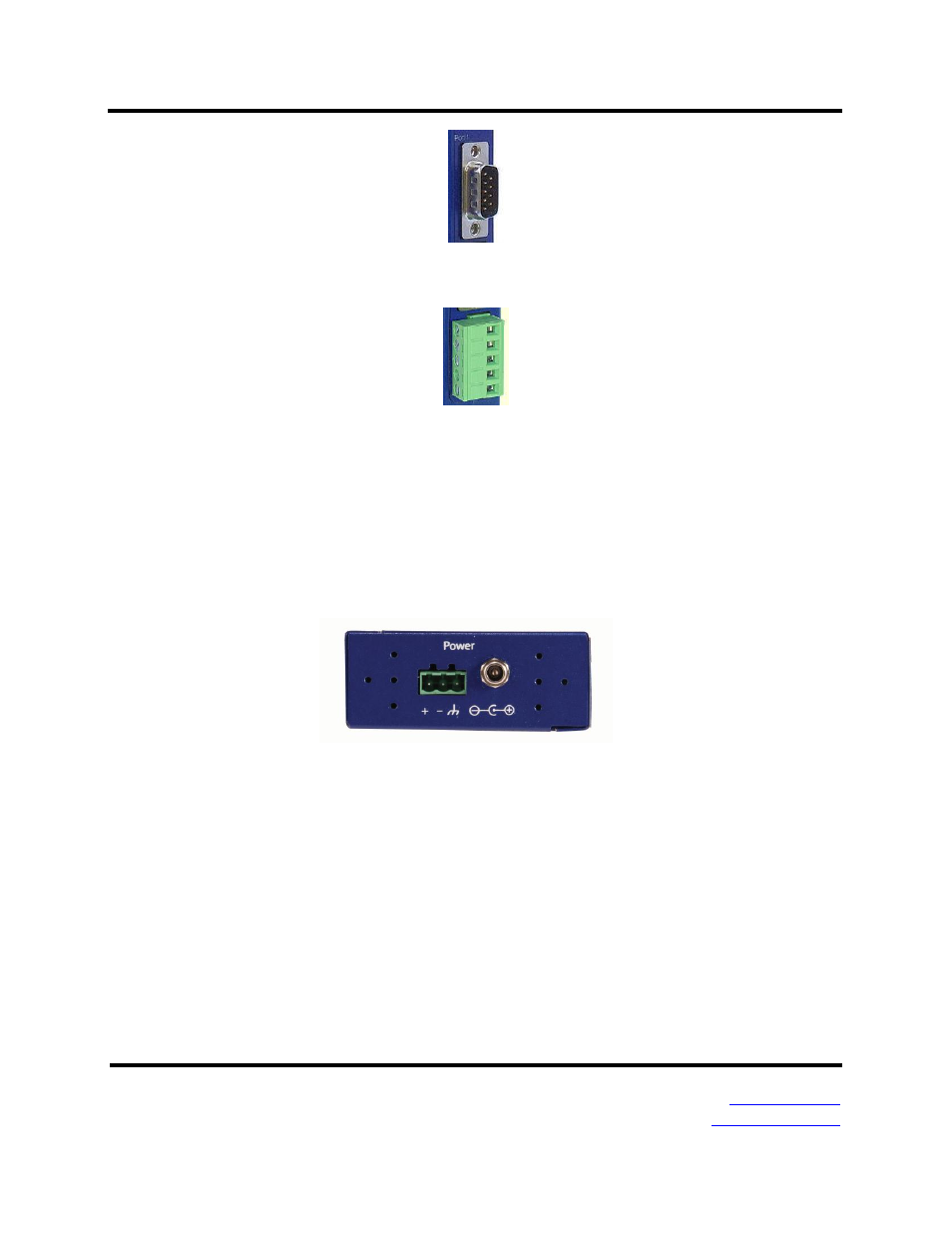 Power connector | B&B Electronics MESR321_SL_ML - Manual User Manual | Page 10 / 70