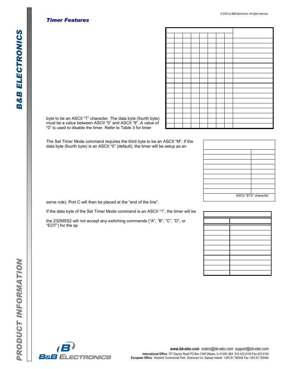 B&B Electronics 232MSS2 - Datasheet User Manual | Page 2 / 3
