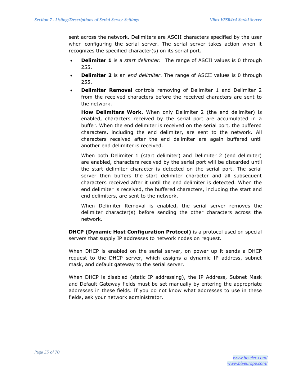 B&B Electronics VESR4X4 - Manual User Manual | Page 55 / 70
