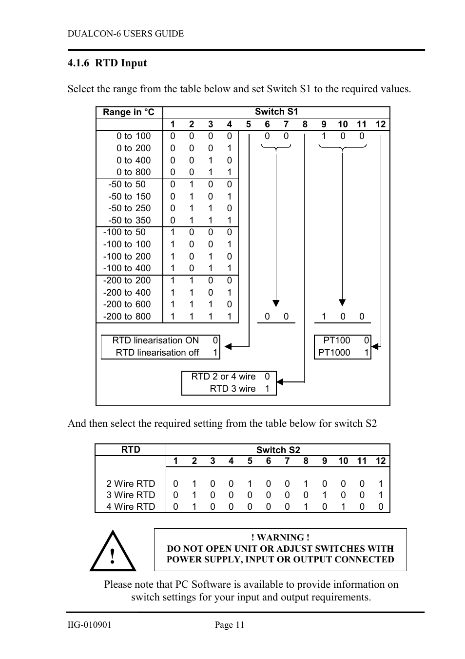 Rtd input, 6 rtd, Input | 6 rtd input | B&B Electronics DUALCON-6 - Datasheet User Manual | Page 11 / 16