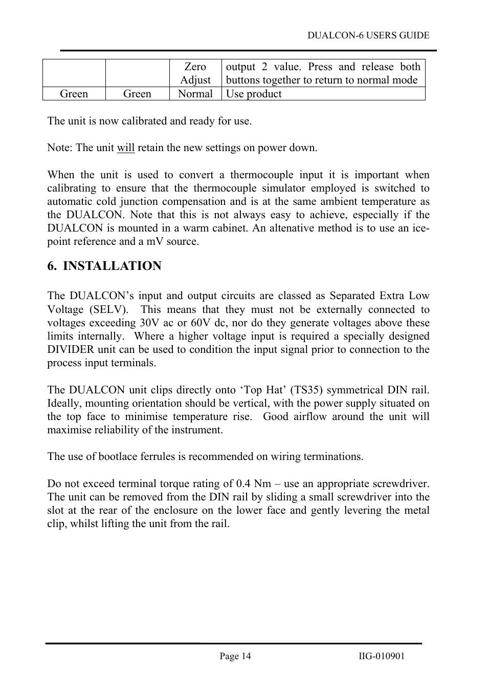 Installation | B&B Electronics DUALCON-6 - Datasheet User Manual | Page 14 / 16