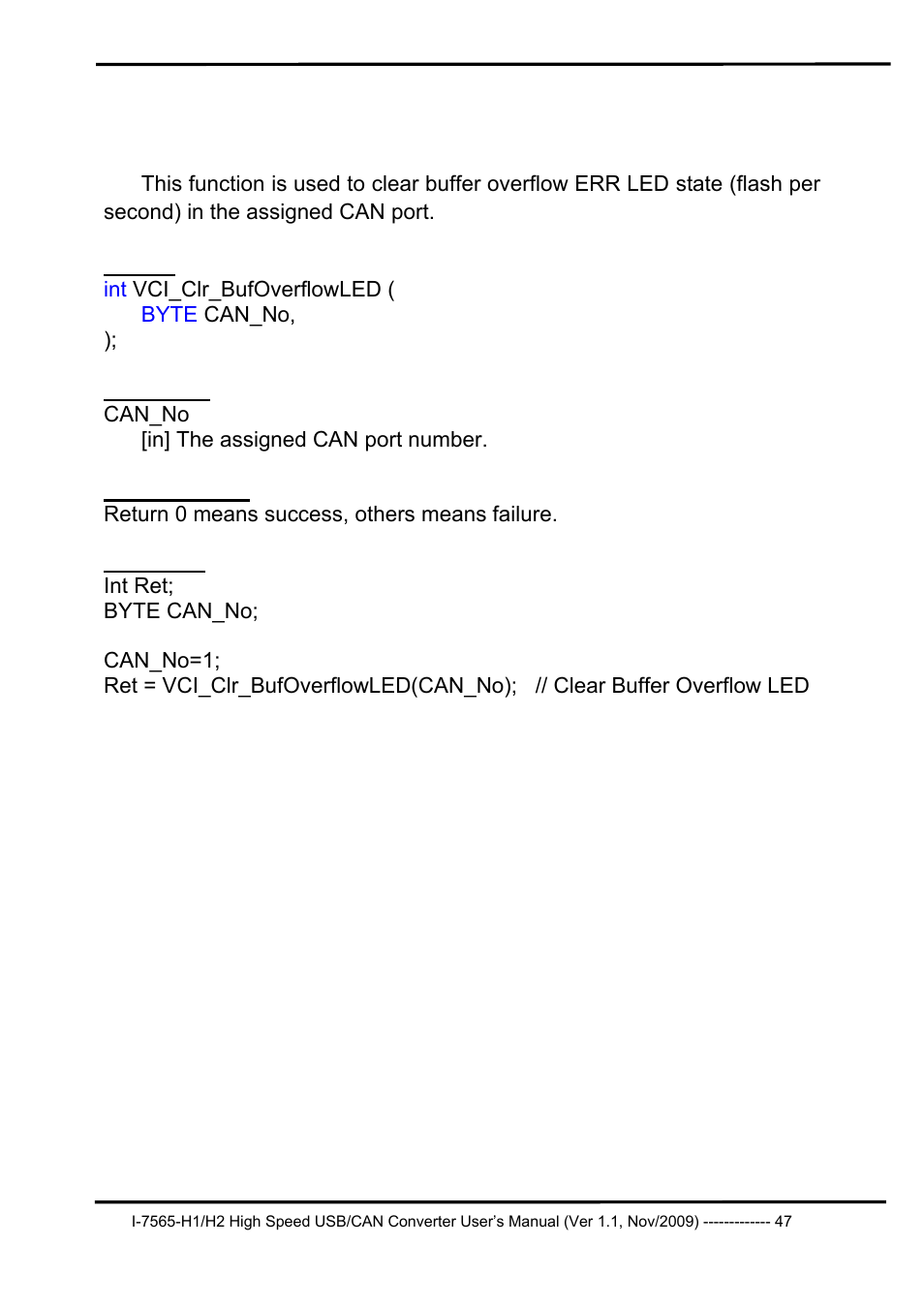 4 vci_clr_bufoverflowled, Vci_clr_bufoverflowled | B&B Electronics I-7565-H2 - Manual User Manual | Page 47 / 70