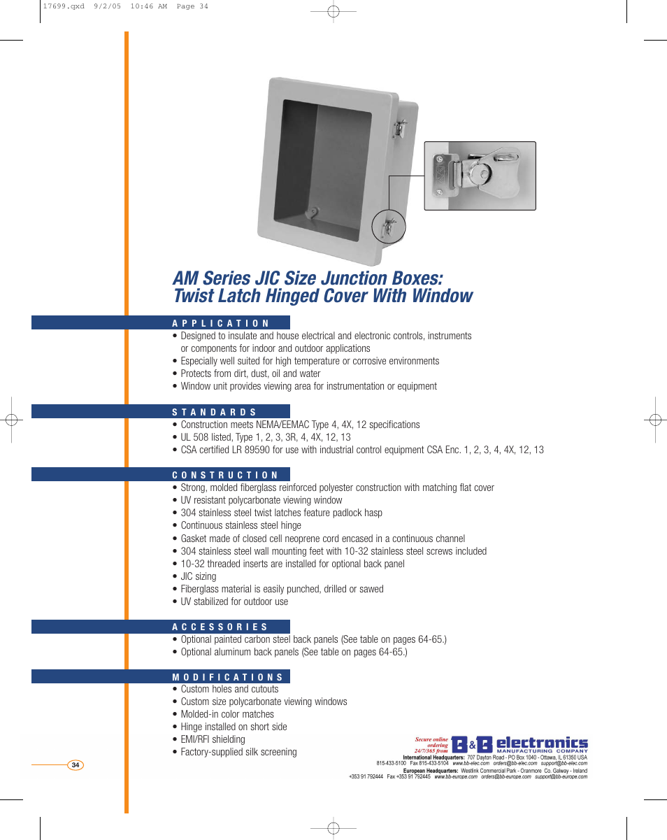 B&B Electronics AM2068 - Datasheet User Manual | Page 15 / 34