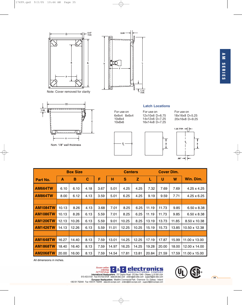 B&B Electronics AM2068 - Datasheet User Manual | Page 16 / 34