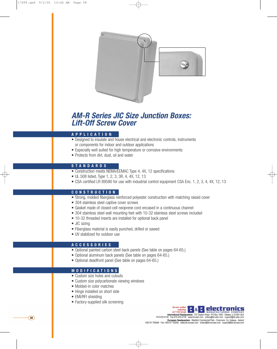 B&B Electronics AM2068 - Datasheet User Manual | Page 19 / 34