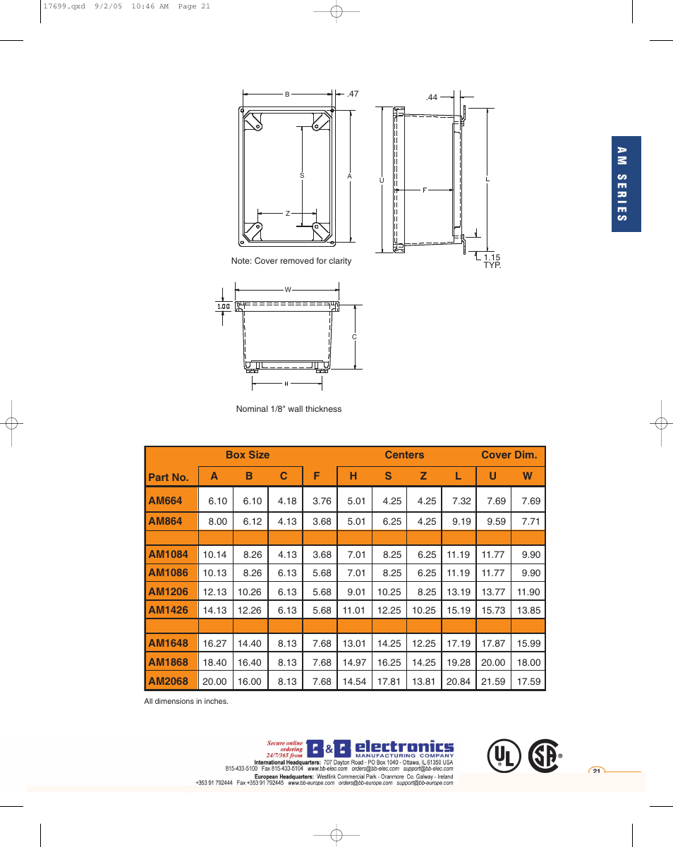 B&B Electronics AM2068 - Datasheet User Manual | Page 2 / 34