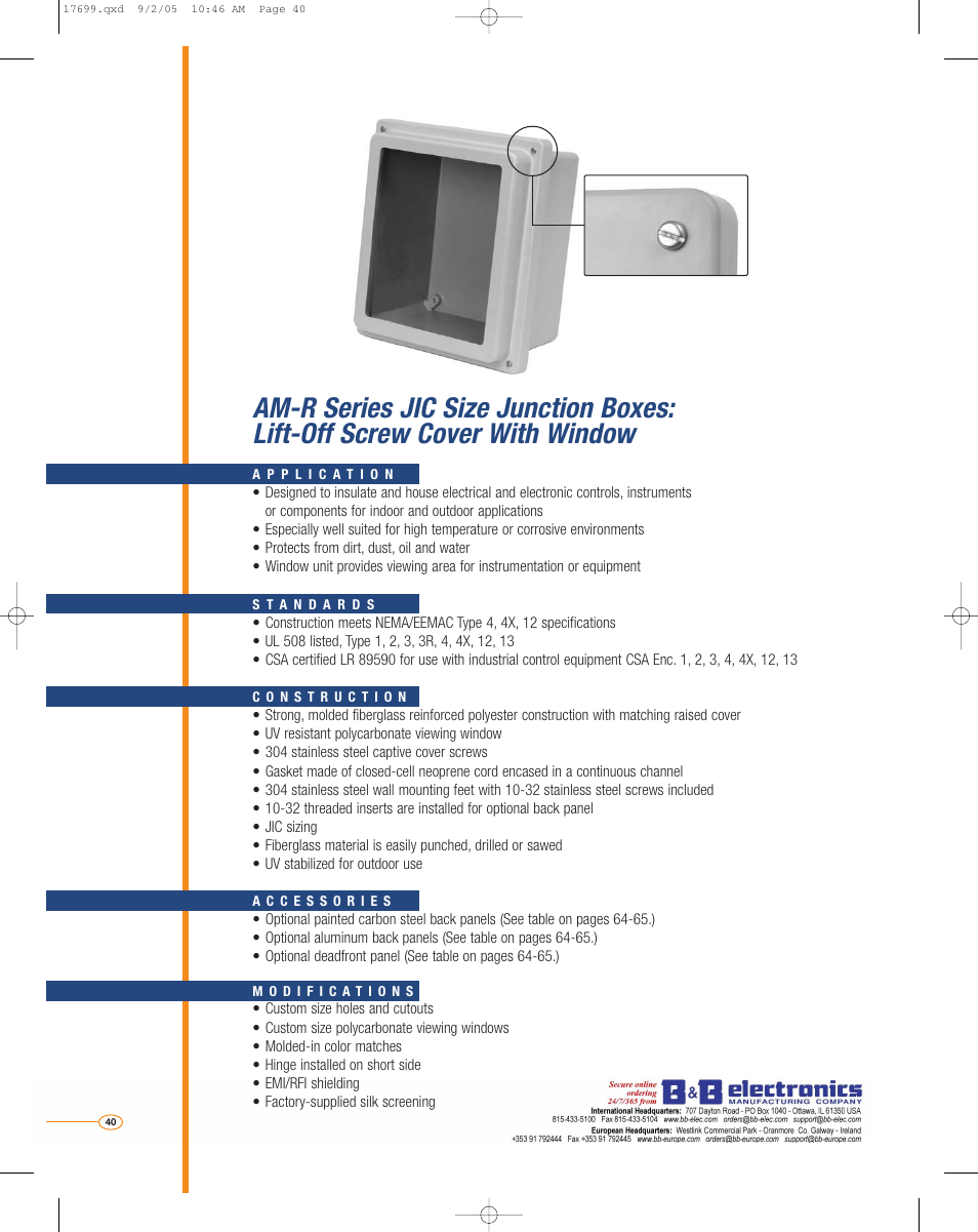 B&B Electronics AM2068 - Datasheet User Manual | Page 21 / 34