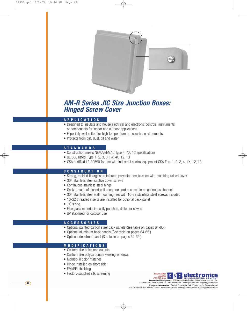 B&B Electronics AM2068 - Datasheet User Manual | Page 23 / 34