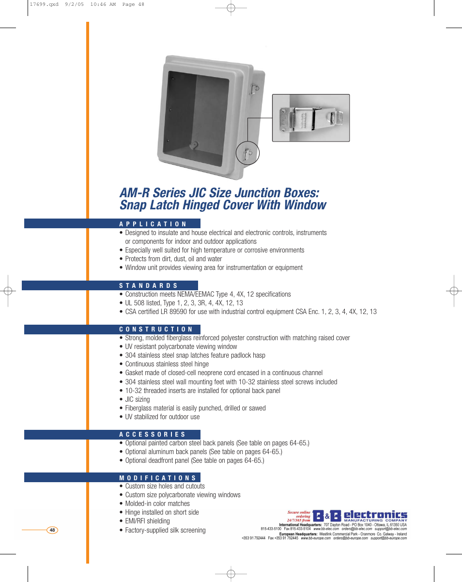 B&B Electronics AM2068 - Datasheet User Manual | Page 29 / 34