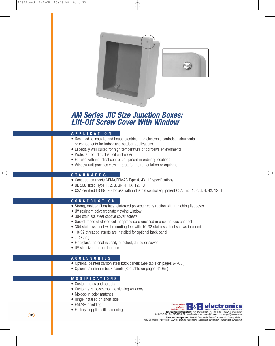 B&B Electronics AM2068 - Datasheet User Manual | Page 3 / 34