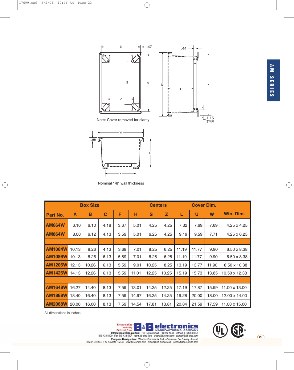 B&B Electronics AM2068 - Datasheet User Manual | Page 4 / 34
