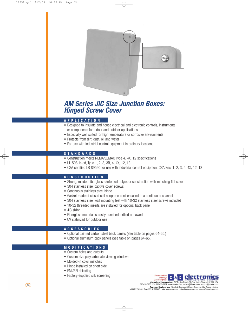 B&B Electronics AM2068 - Datasheet User Manual | Page 5 / 34