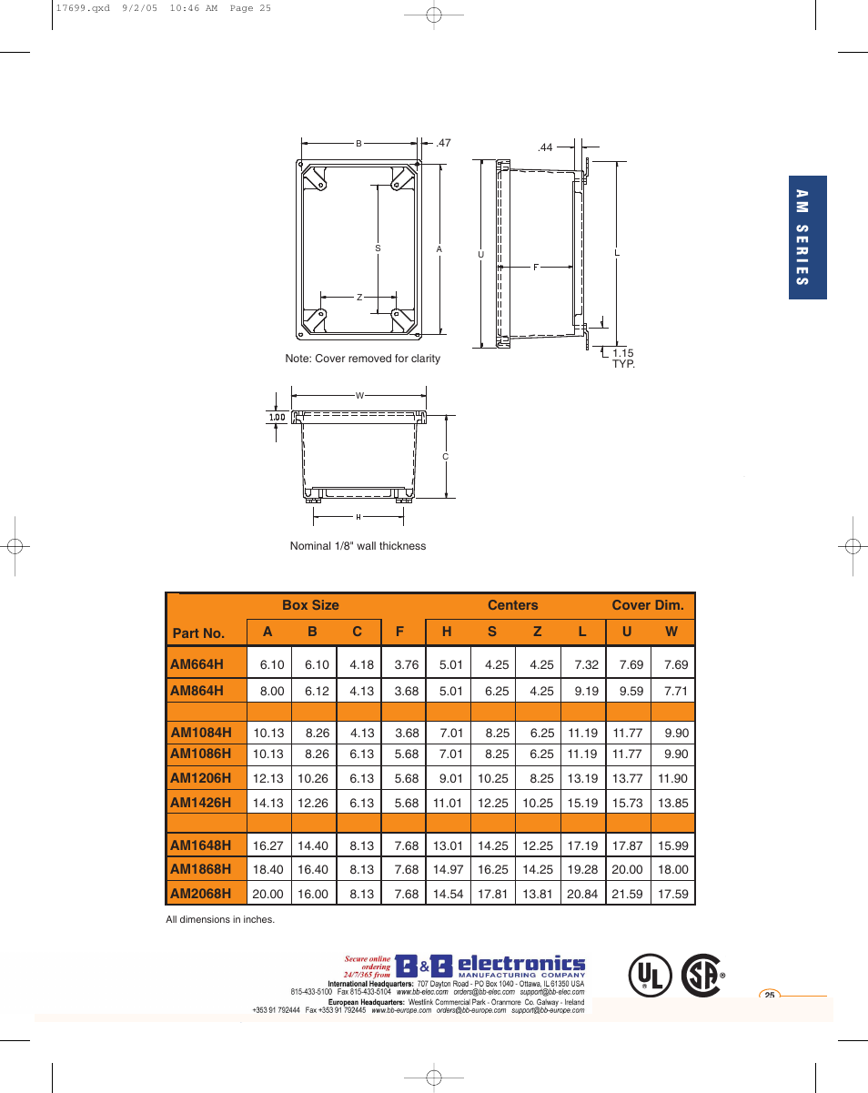 B&B Electronics AM2068 - Datasheet User Manual | Page 6 / 34