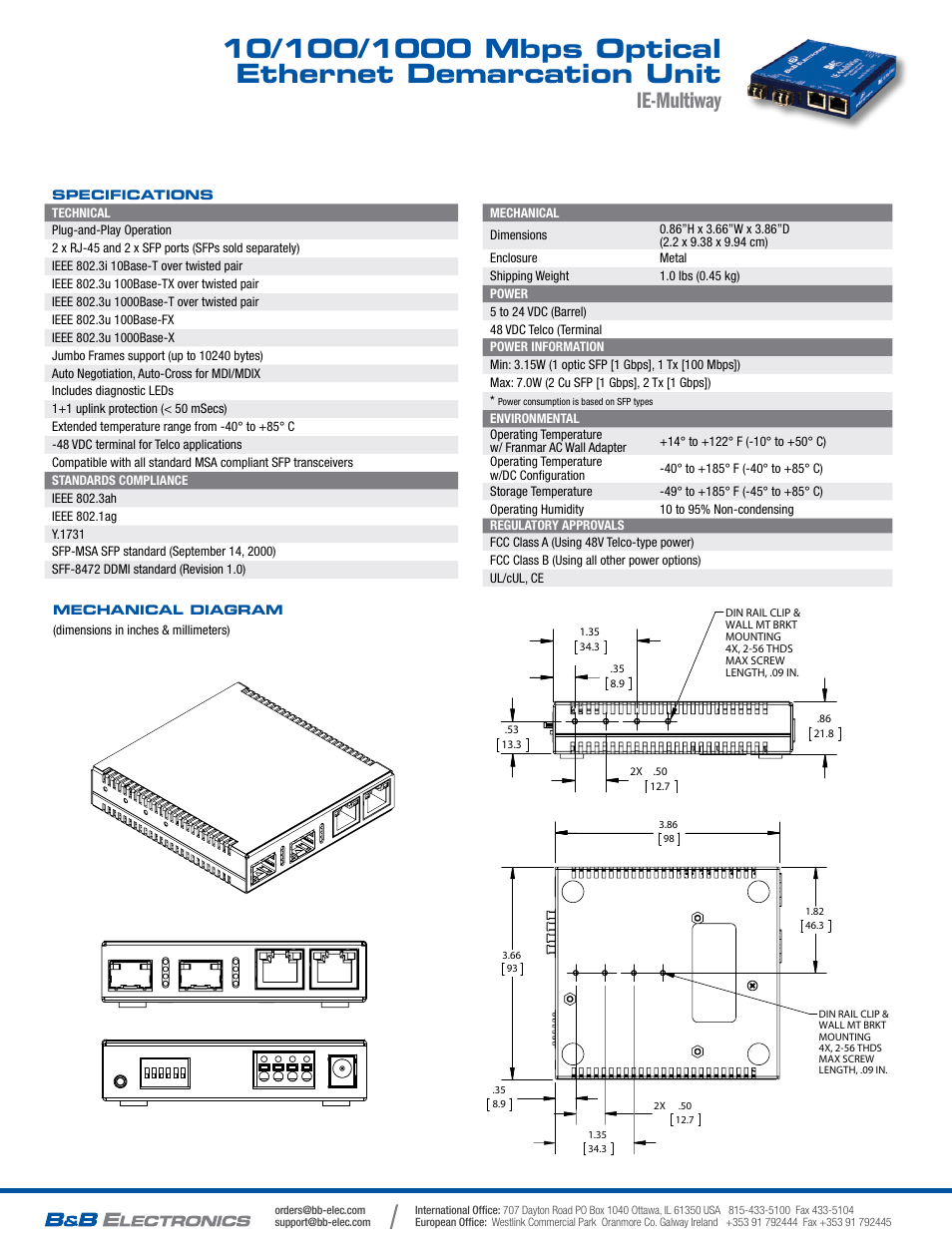 Ie-multiway | B&B Electronics 808-38201--05 - Datasheet User Manual | Page 2 / 2