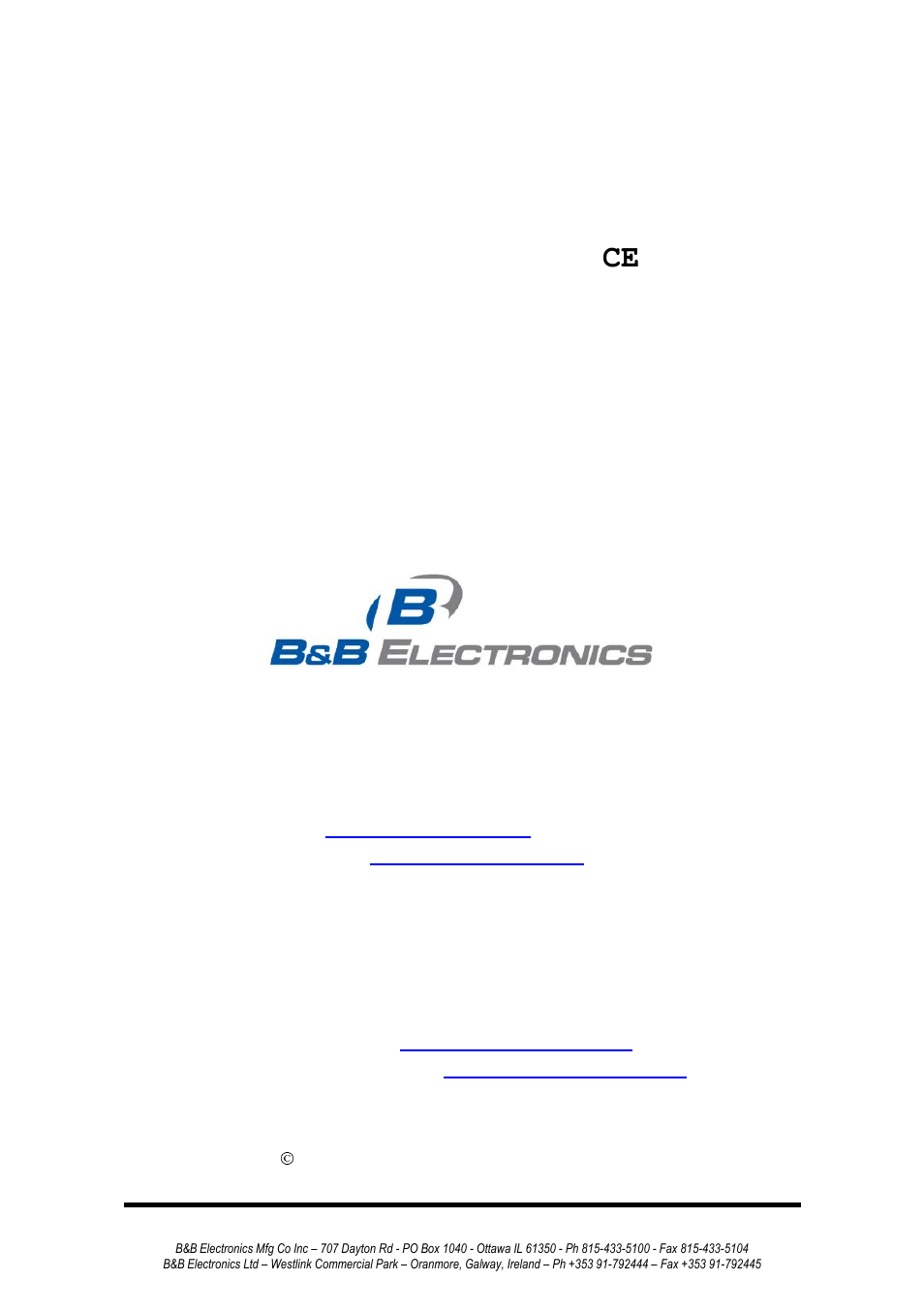 B&B Electronics 232MSS2 - Manual User Manual | 34 pages