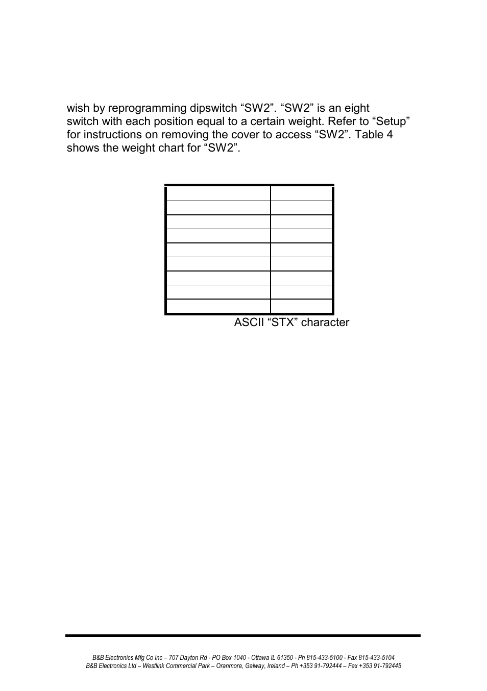 Programming the second character, Binary file transfer, Programmable character setting | B&B Electronics 232MSS2 - Manual User Manual | Page 11 / 34