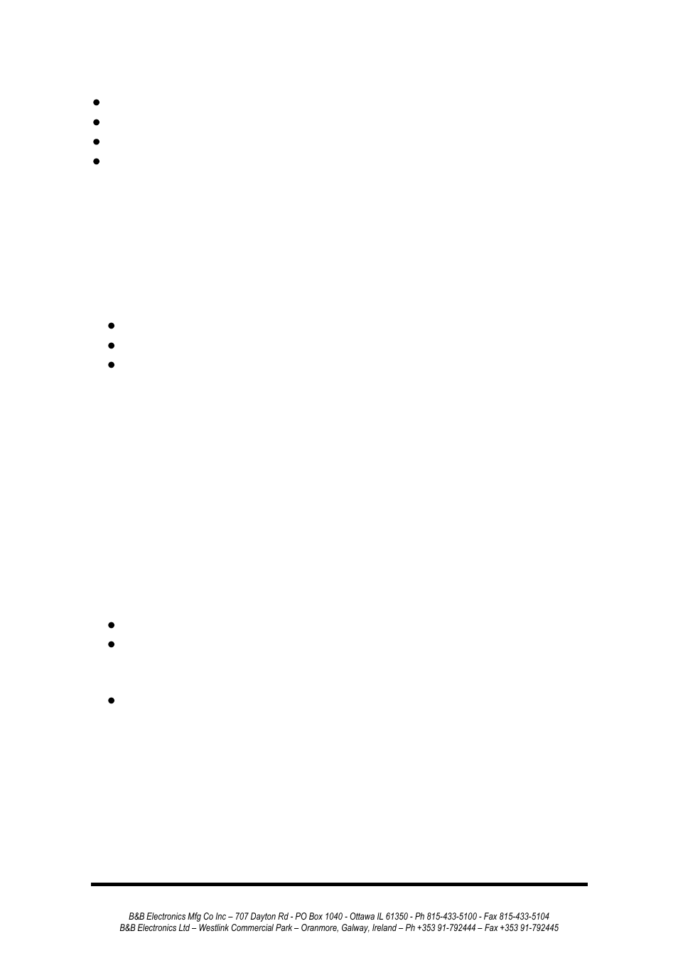Dos sstsr | B&B Electronics 232MSS2 - Manual User Manual | Page 18 / 34