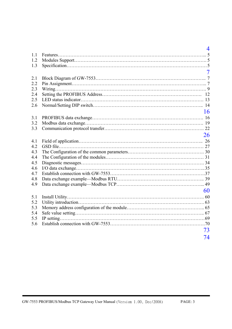 B&B Electronics GW-7553 - Manual User Manual | Page 3 / 75