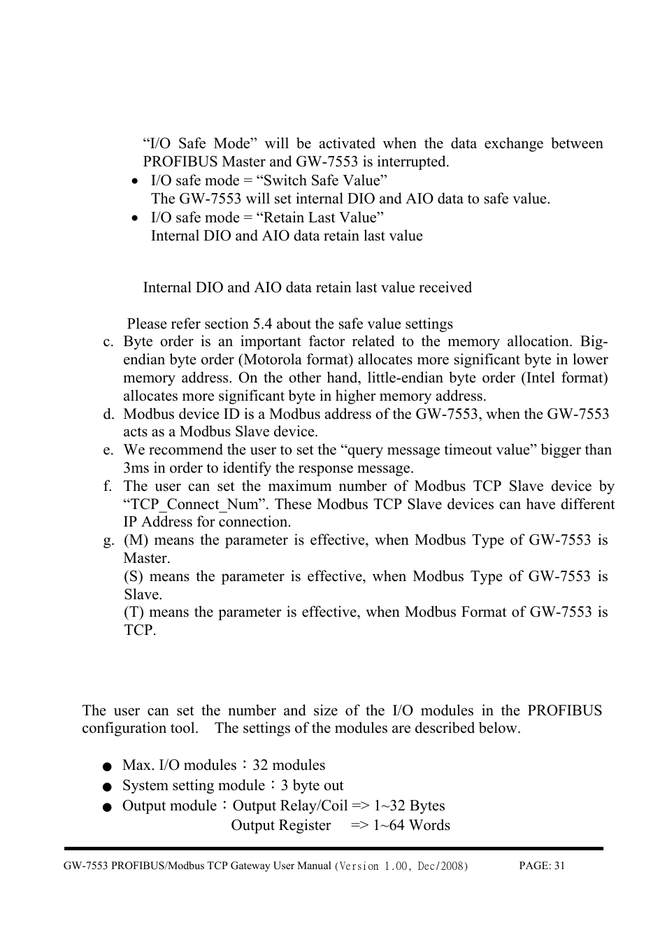 4 the configuration of the modules | B&B Electronics GW-7553 - Manual User Manual | Page 31 / 75