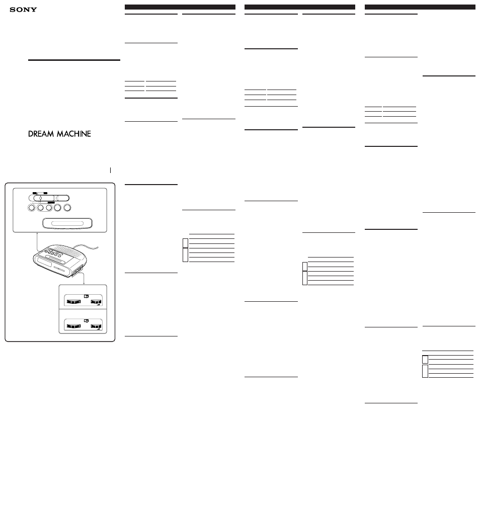 Sony ICF-C290L User Manual | 2 pages