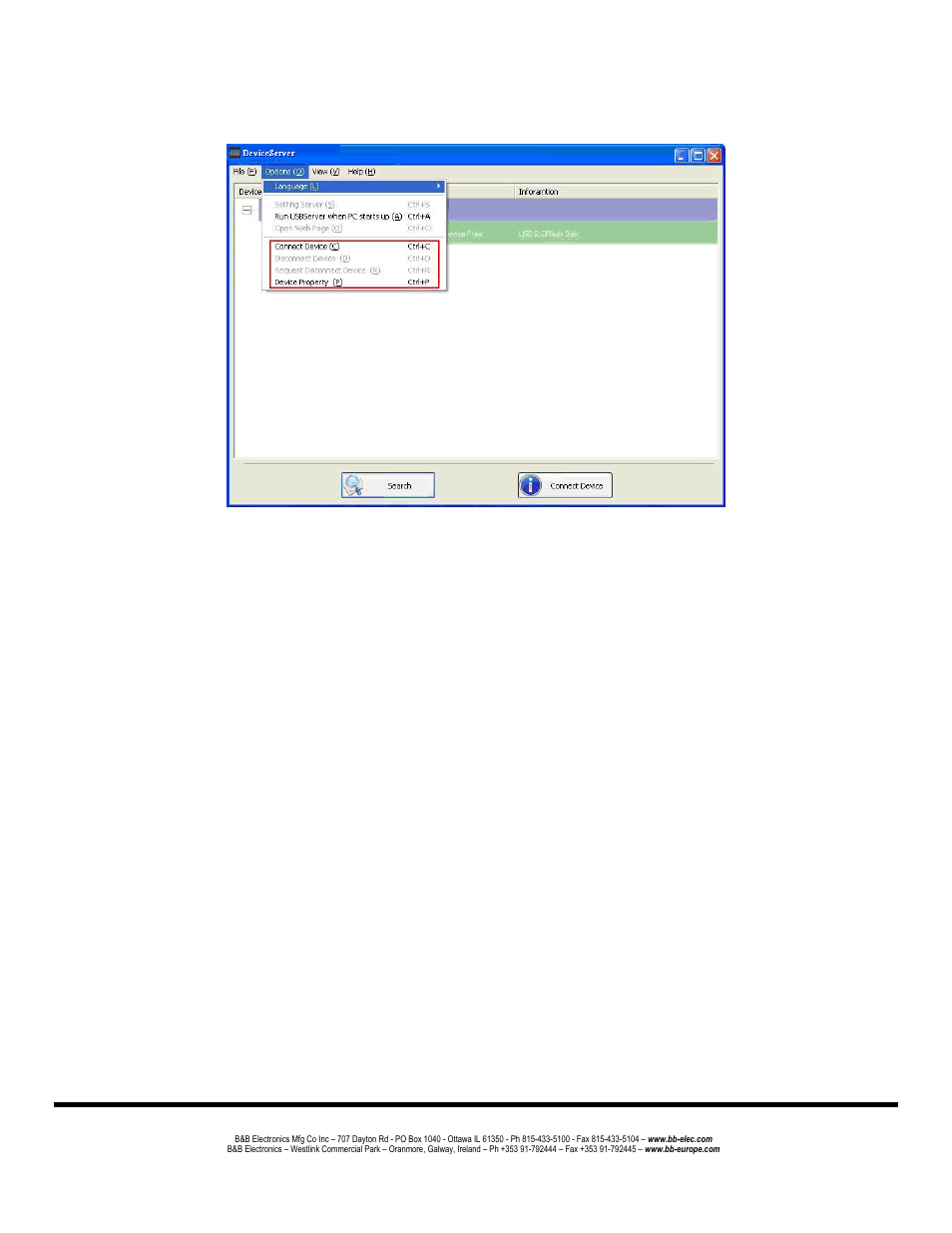 Device settings | B&B Electronics UE204 - Manual User Manual | Page 21 / 24