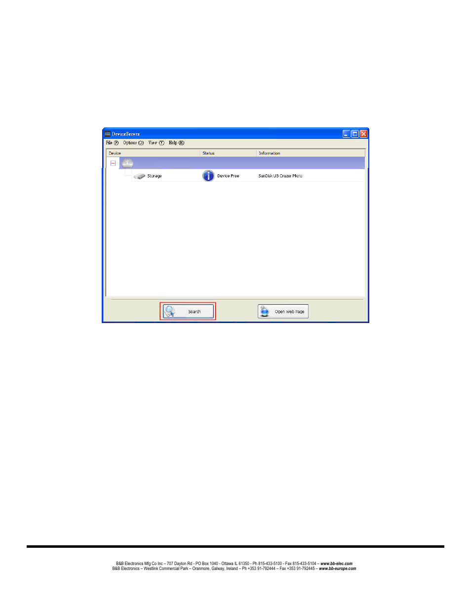 Search | B&B Electronics UE204 - Manual User Manual | Page 22 / 24