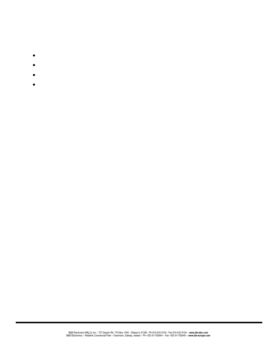 Features | B&B Electronics UE204 - Manual User Manual | Page 5 / 24