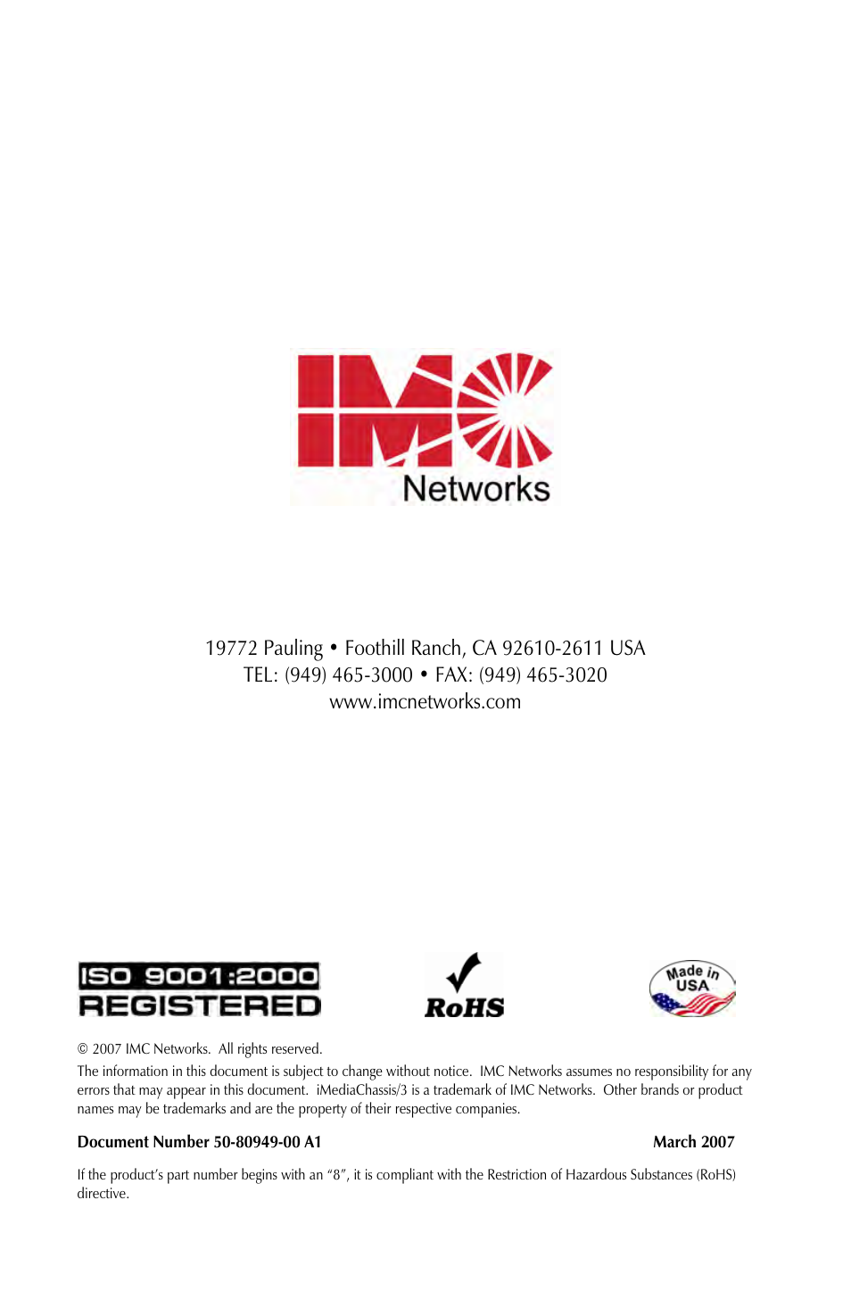Revision number | B&B Electronics 850-10953-DC - Manual User Manual | Page 20 / 20